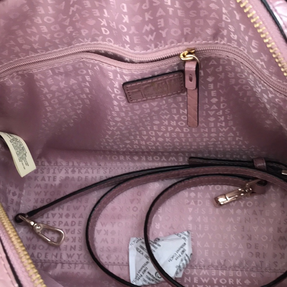KATE SPADE ♠️ AUTHENTIC RIVERSIDE STREET EXOTIC SMALL FELIX SATCHEL NWT - Picture 9 of 17